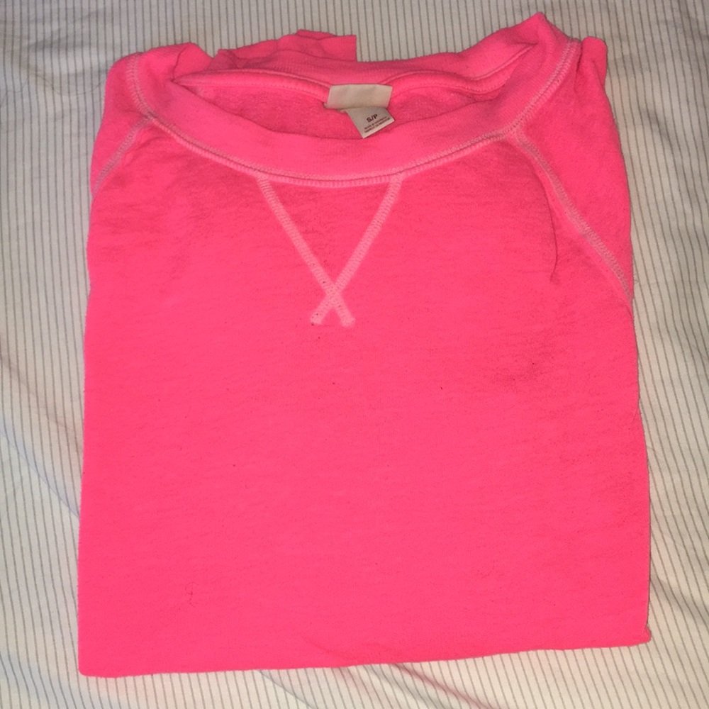 CLOSETCLEAROUT pink crew neck pullover